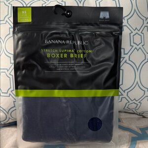 Men Banana Republic Stretch Supima Cotton Boxer Brief in Dark Blue